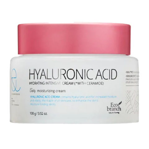 Крем для лица Интенсивное Увлажнение Eco Branch Hyaluronic Acid Hydrating Intensive Cream, 100 мл.