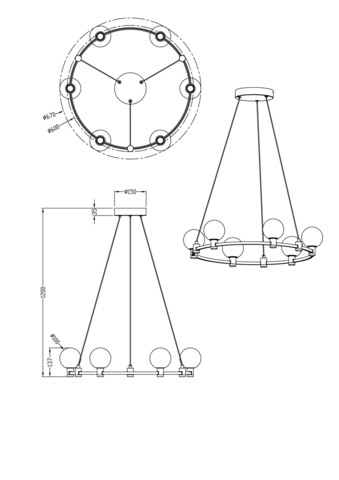 Подвесной светильник Freya Urban FR4005PL-06B1