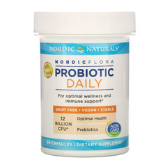 Nordic Naturals, Nordic Flora Probiotic Daily, 12 Billion CFU, 60 Capsules