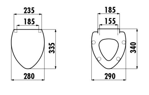 CREAVIT COCUK БЕЗ ДЕКОРА Унитаз детский CK310.0010+Крышка KC3041.00