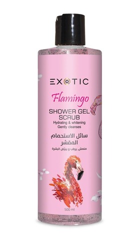 Exotic EX-22 Гель-скраб увлажняющий парфюмированный для душа (B Flamingo)  500 ml