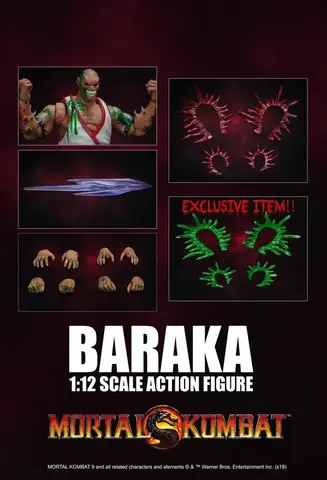 Фигурка Барака Эксклюзив масштаб 1/12 Мортал Комбат Storm Collectibles