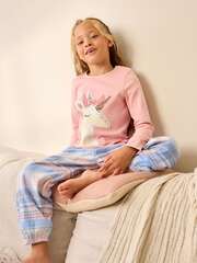 Пижама для девочки Next B26-747, Розовый, Голубой