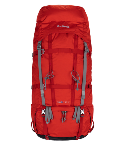 Картинка рюкзак туристический Redfox Summit 90 V3 Light 1200/т.красный - 5