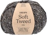 Пряжа Drops Soft Tweed 08 темно-серый