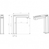 Boheme 142-W Смеситель для умывальника высокий WHITE