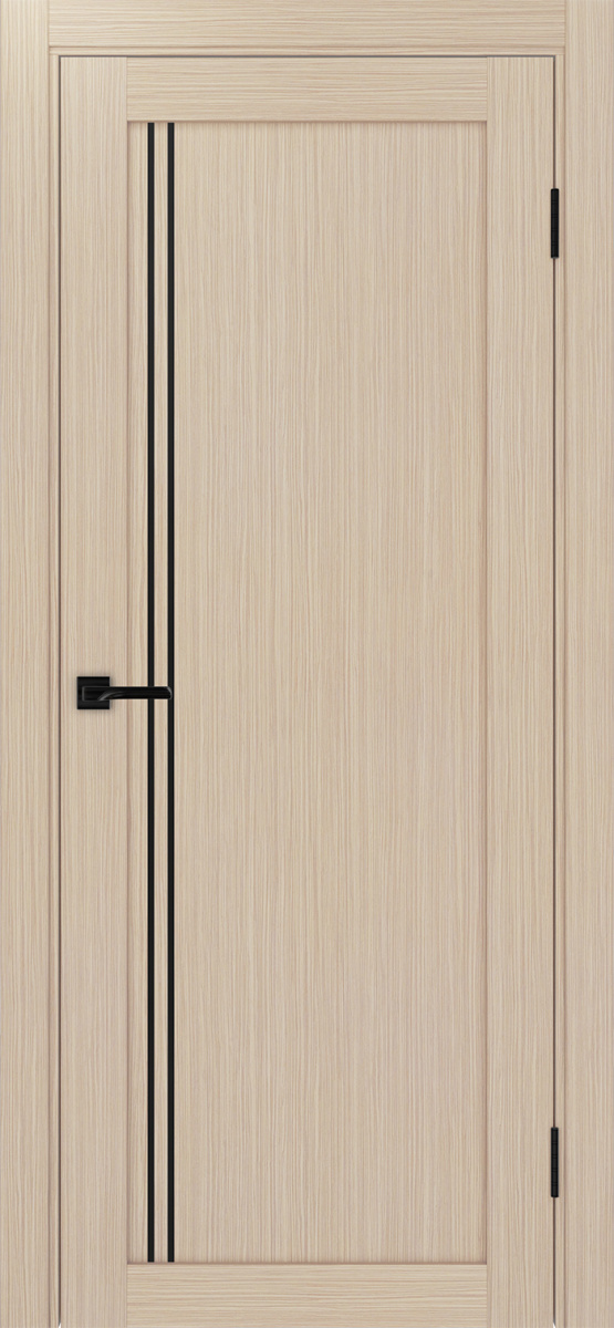 Дверь межкомнатная Оптима Порте Турин 566.111 АПП молдинг SB, цвет беленый дуб, экошпон, глухая
