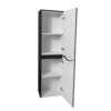 BelBagno FLY-MARINO-1500-2A-SC-NL-P-L FLY-MARINO Шкаф подв. с двумя расп. дверцами с доводчиками, с двумя полками, левост-ний, Nero Lucido, 400x300x1500, FLY-MARINO-1500-2A-SC-NL-P-L