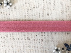 Резинка бельевая (окантовочная) блестящая, ш. 1,5 см, тёмно-розовый