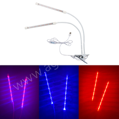 ECOTEC Светильник для растений на прищепке, с пультом и таймером, 20 Вт, белый  корпус