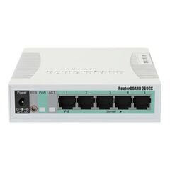 Mikrotik RB260GS CSS106-5G-1S - коммутатор RouterBOARD 260GS 5-port Gigabit smart switch with SFP cage, SwOS