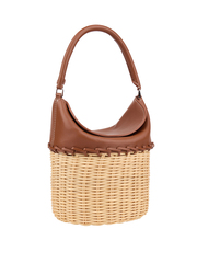 Сумка-корзинка JANE карамельного цвета