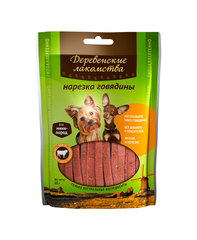 Деревенские лакомства для собак нарезка говядины (для мини-пород) 55 г
