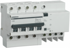 Дифференциальный автоматический выключатель ИЭК АД14 4Р 63А 300мА GENERICA