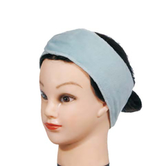 Повязка на голову Harizma на липучке, голубая (h10518)
