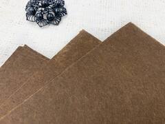Фетр жесткий, 137,1 гр/м2, р. 20х30см толщина 1 мм, А4, тёмно-коричневый