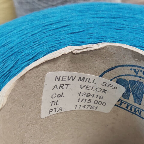 Смесовка с кашемиром (10%) NEW MILL VELOX 1/14.5 лазурный
