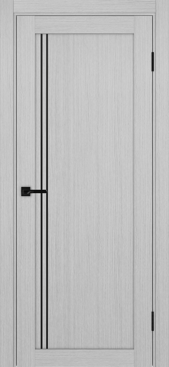 Дверь межкомнатная Оптима Порте Турин 566.111 АПП молдинг SB, цвет серый дуб, экошпон, глухая