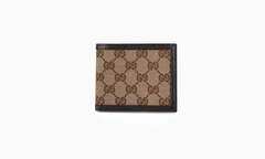 Gucci GG Canvas Leather Bifold Wallet
