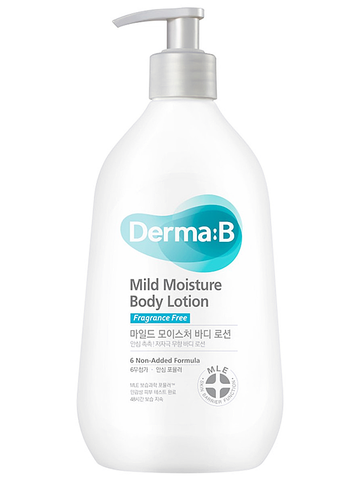 Ламеллярный лосьон для тела для чувствительной кожи Derma:B Mild Moisture Body Lotion