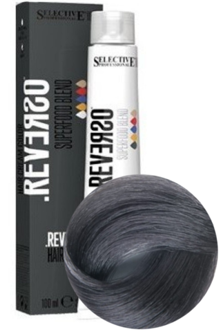 Крем-краска без аммиака Reverso Hair Color 0.11 Пепельный интенсивный Selective, 100 мл