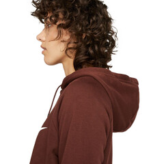 Женская толстовка Nike Sportswear Essential Hoodie Fleece GX Crop W - bronze eclipse/white