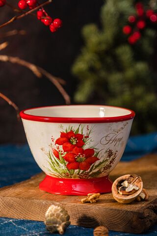 Салатник порционный 480мл Certified International Corp Красочная зима Надежда