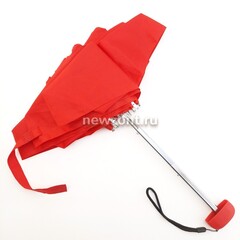 Плоский легкий мини зонтик ArtRain глубокий красный