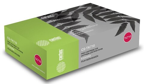 Картридж лазерный Cactus CS-TK710 TK-710 черный (40000стр.) для Kyocera Mita FS 9130/9130DN/ 9530