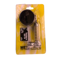 Трубка сувенирная в блистере+сеточки+гриндер 9 см JR-92