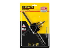 STAYER Балеринка, d 40-200 мм, двурезцовое, сверло по дереву регулируемое (2944-200)