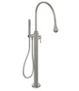 Gessi Goccia 33029#147 Смеситель для ванны напольный, внешняя часть, Chrome Brushed