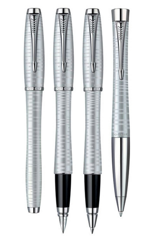 Ручка-роллер Parker Urban Premium Vacumatic, T206, Silver Pearl CT (1906872)