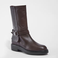 Кожаные ботинки Donna Soft/Mot-Cle 3108 коричневые