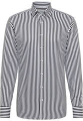 Сорочка мужская Eterna Slim Fit 1056-F11U-39 в броские чёрные полоски