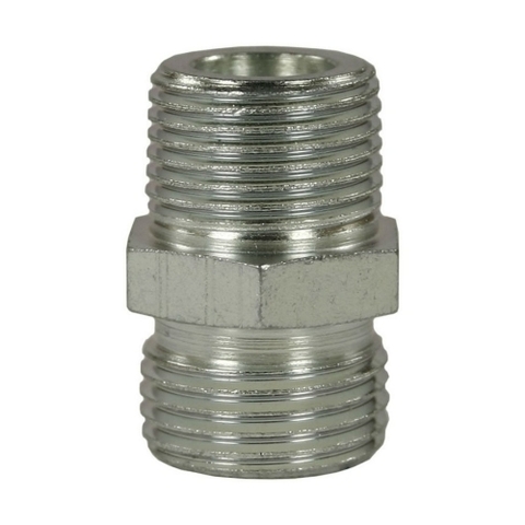 Переходник M22x1,5внеш - 1/2внеш, 400bar, оцинк.сталь