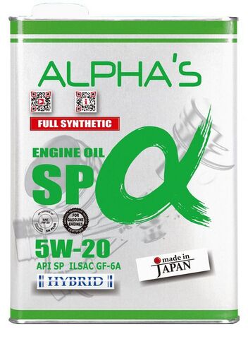 Масло моторное ALPHA'S 809344 5W-20 SP 4L