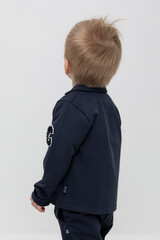 жакет  для мальчика  КР 302021/индиго к448