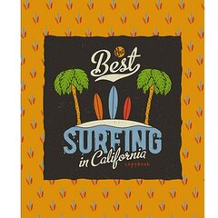 Тетрадь 80л., А5, клетка, Апплика "Серфинг", мелованный картон, глиттер