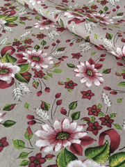 Ткань бязь плательная, рис. "Ромашки", ширина 150 см, арт. 214