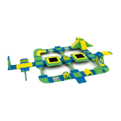 Коммерческий надувной аквапарк «Мир волн» 40×35×4 м