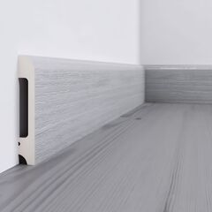 Плинтус дюрополимерный Solid 8 UHD05/80 Дуб Серебристый 80х13х2400 мм