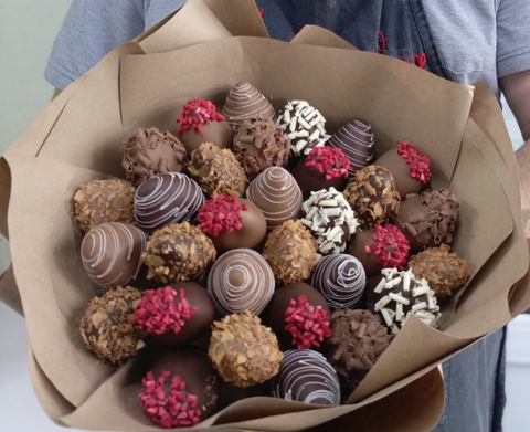 Букет из клубники в шоколаде 