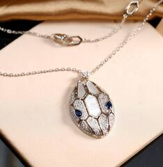 Колье с подвеской ЗМЕЯ качество VGOLD коллекция SERPENTI