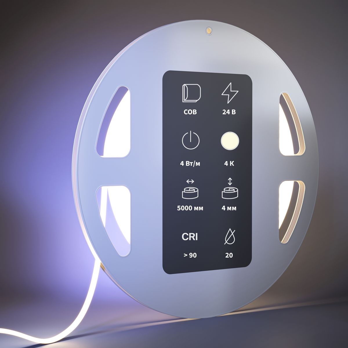 Светодиодная лента Maytoni 4W/m 300LED/m COB дневной белый 5M 201066