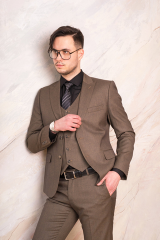 Костюм мужской - тройка Slim Fit Cesare Mariano 11/129