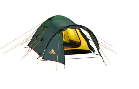 Картинка палатка туристическая Alexika TOWER 3 green, 420x190x115  - 3