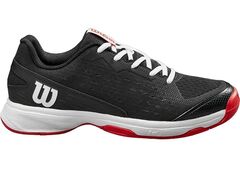 Детские теннисные кроссовки Wilson Rush Pro JR L - black/wilson red/white