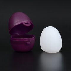 Мастурбатор-яйцо EGG в фиолетовом футляре для хранения - 