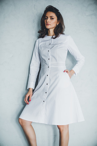 Халат женский м174 сансара белый